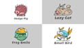 design cute mascot or cartoon logo with hand drawn style
