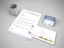 design unique business card, letterhead and envelope