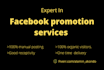do your facebook promotion and marketing