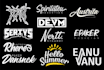 do typography logo design, t shirt custom hand lettering design
