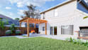 design your rooftop, garden, backyard, terrace 3d render