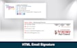 create a custom professional clickable html email signature