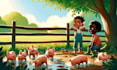 draw children book illustration and book cover