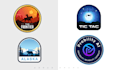 create sticker design patch design badge logo