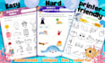 design phonics worksheets or flashcards that children love
