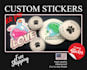 print custom sticker labels waterproof