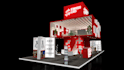make your concept in attractive 3d exhibition