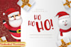 create an awesome christmas, new year invitation,flyer