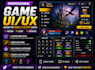 design premium game UI UX for mobile, PC and unity games