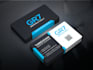create luxury business card design with free qr code