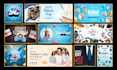 design fathers day social media posts banners and ads