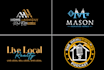 design modern real estate realtor property business logo