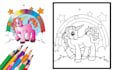 illustrate children coloring book pages