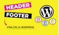 fix wordpress broken layout, sticky header, footer, menu, html or CSS issue