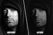 make your face covered with text, image, texture, anything