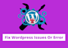 fix wordpress error or bugs and wordpress issues