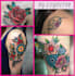 make a colorful tattoo designs