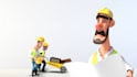 create 3d construction animation video
