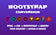 convert psd to html, sketch to html, xd to html, bootstrap 4