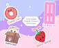 draw cute puns, kawaii doodles stickers illustration