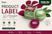 create cosmetic product label and packaging design