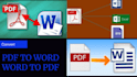 convert PDF into word and excel