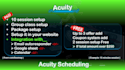 setup 10 appointment booking events in acuity, calendly