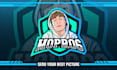 design cartoon gaming logo for streamer, twitch, youtube
