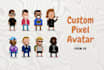 create a pixel art avatar