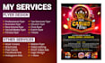 do an attractive party event club fitness church flyers