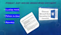 professionally format, edit microsoft word document