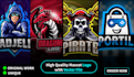 design awesome gaming logo, twitch, esports, streamer elements