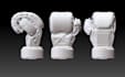 do the 3d model in zbrush and blender for 3d print