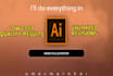 vector tracing and character design in adobe illustrator