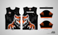 add your design on the template for sublimation