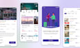 create a creative mobile app UX UI design in figma