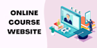 create online course website and course management system
