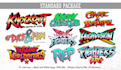 design fighting video game styled logo