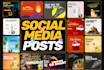design attractive social media posts and ad creative