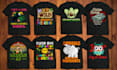 do typography and custom t shirt design
