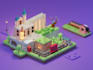 create and render 3d isometric environment