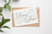design sophisticated bride and groom name
