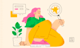 create a unique custom vector illustration in flat style