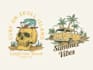 create vintage apparel illustration for outdoor clothing brands