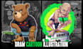 draw custom cartoon character illustration, and cartoon drawing for your brand