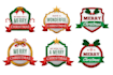 design christmas and happy new year logo