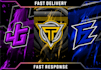 design initials gaming logo, esports, twitch, free intro