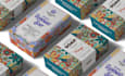 design modern soap box or label packaging