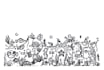 draw black and white illustrations