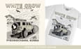 design vintage off road overland illustration for clothing brand
